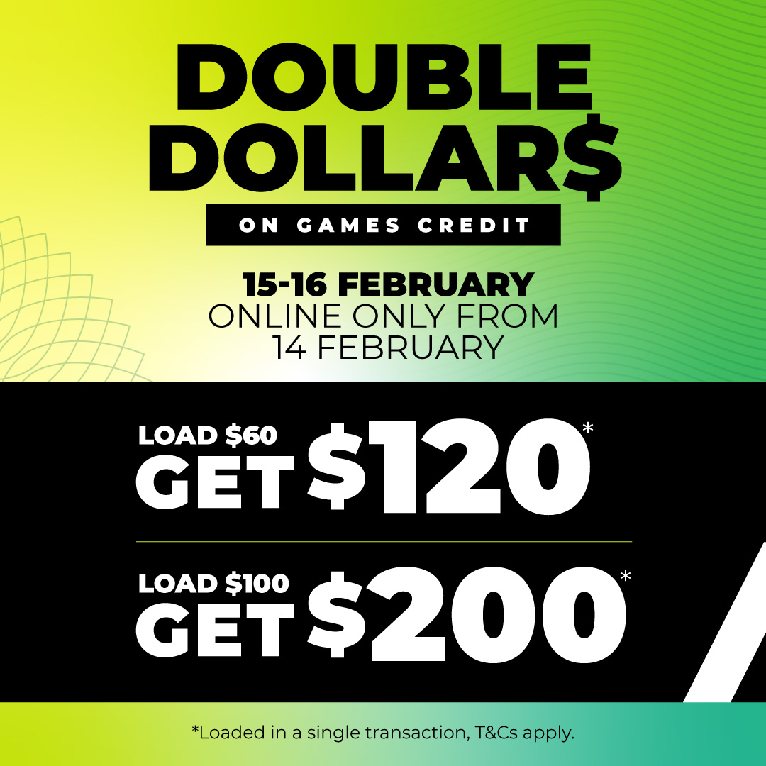 DOUBLE DOLLARS Games Credit Loads